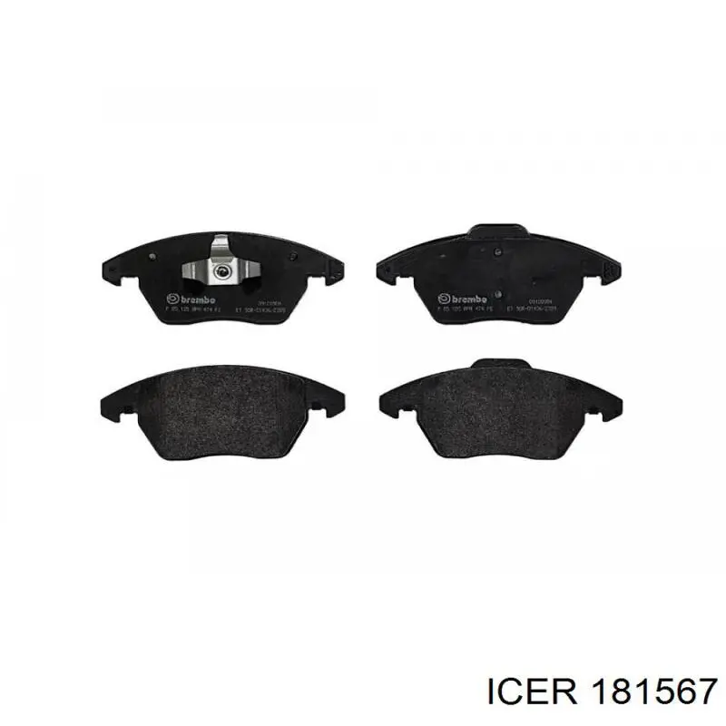 Compre 181567 Icer Sapatas do freio dianteiras de disco