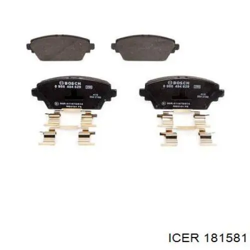 Compre 181581 Icer Sapatas do freio dianteiras de disco