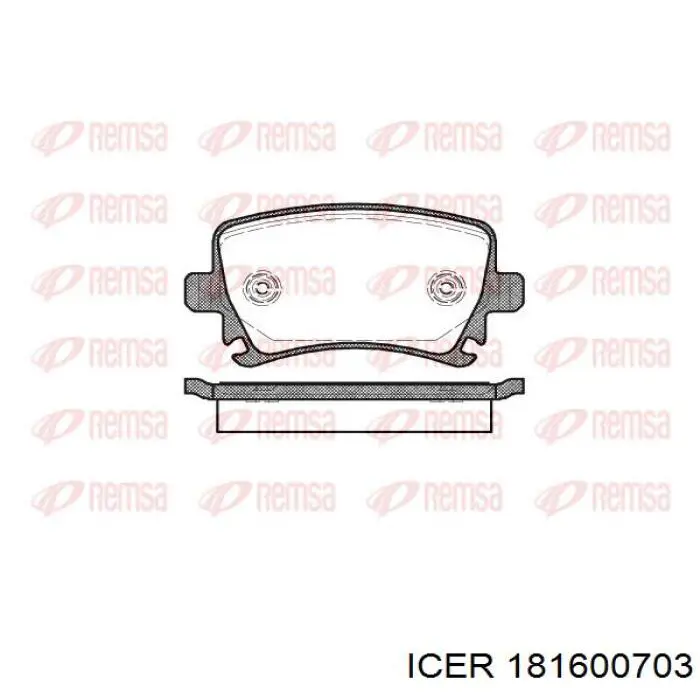 Compre 181600703 Icer Sapatas do freio traseiras de disco