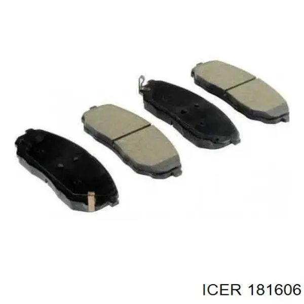 Sapatas do freio dianteiras de disco 181606 Icer