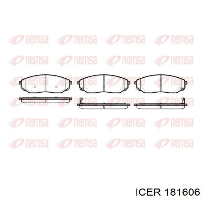 Compre 181606 Icer Sapatas do freio dianteiras de disco