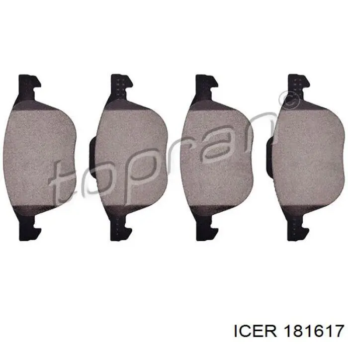 Compre 181617 Icer Sapatas do freio dianteiras de disco