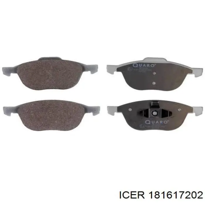 Sapatas do freio dianteiras de disco 181617202 Icer