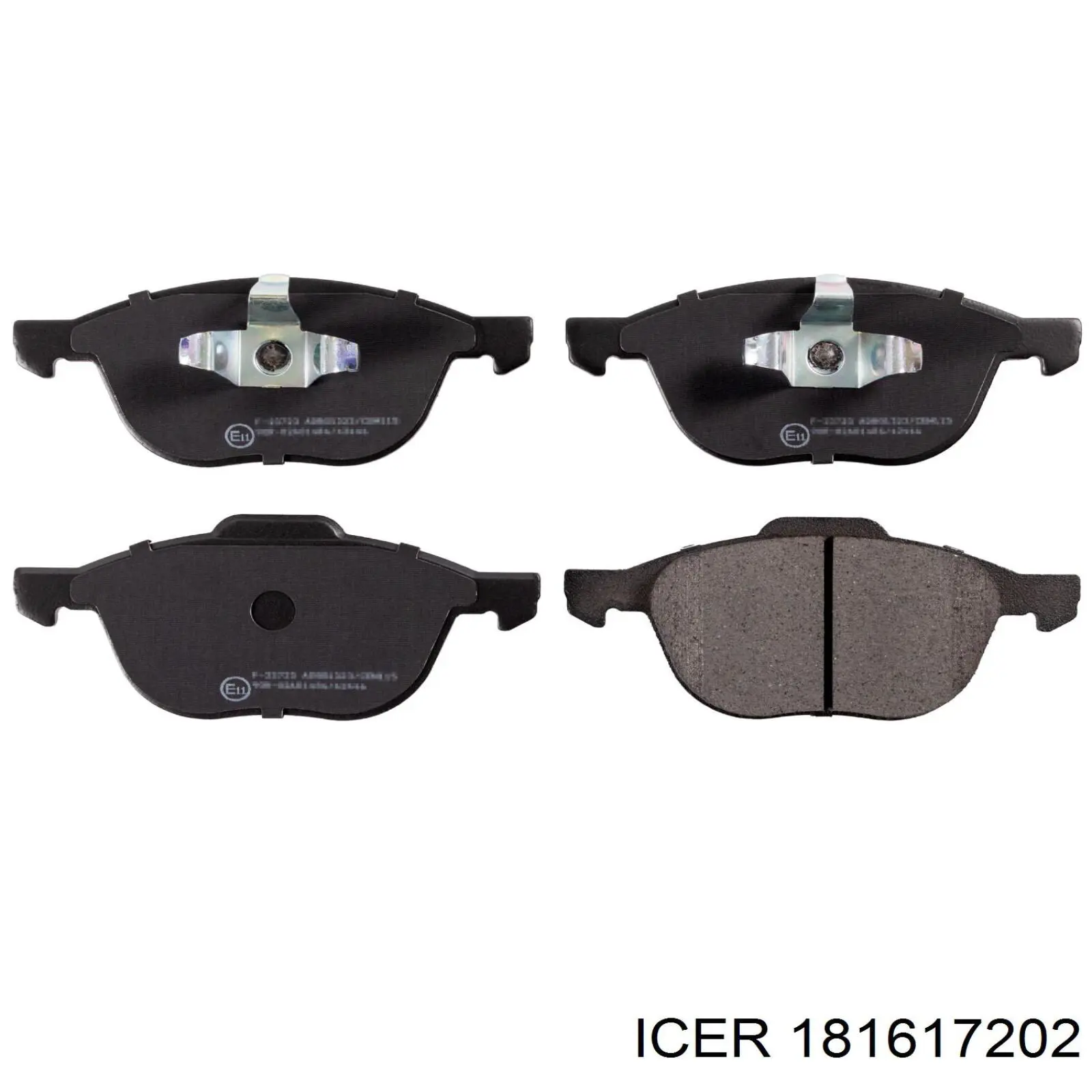 Sapatas do freio dianteiras de disco Icer 181617202 preço, a partir de 41,97 USD