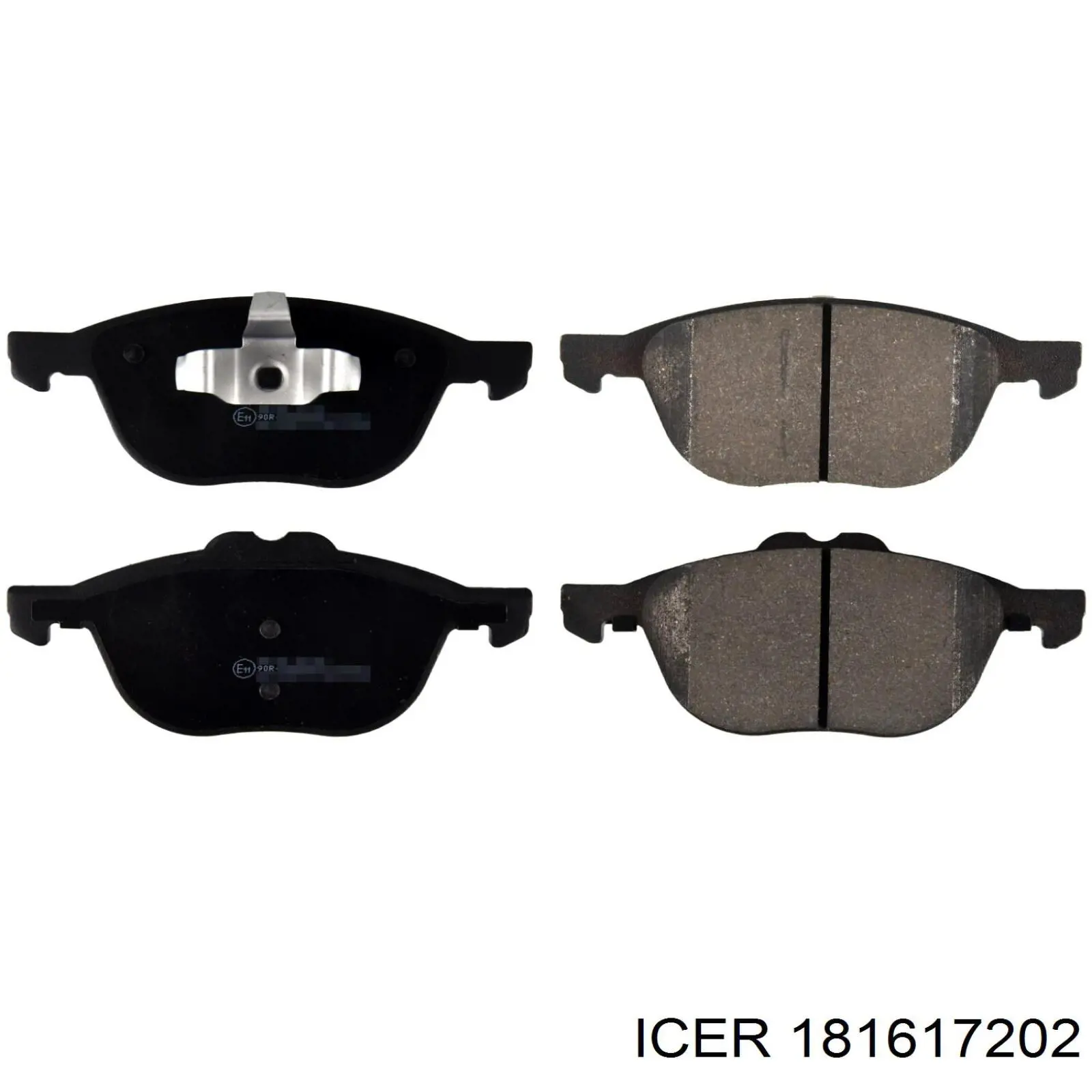 Compre 181617202 Icer Sapatas do freio dianteiras de disco