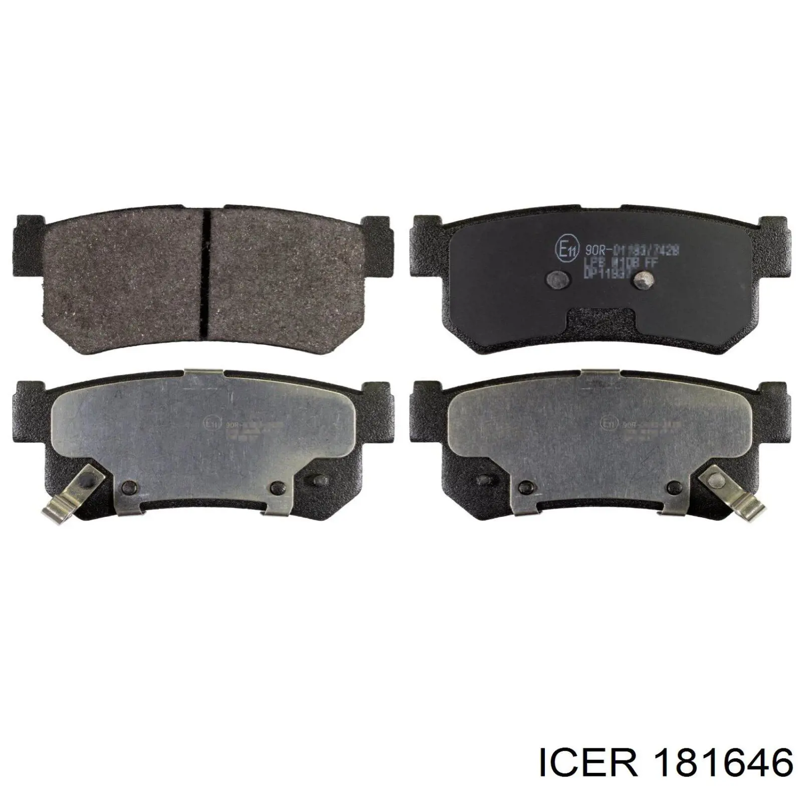 Sapatas do freio traseiras de disco Icer 181646 preço, a partir de 22,76 USD