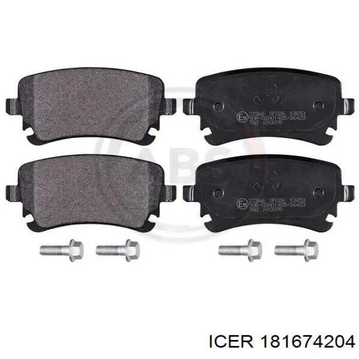 Compre 181674204 Icer Sapatas do freio traseiras de disco