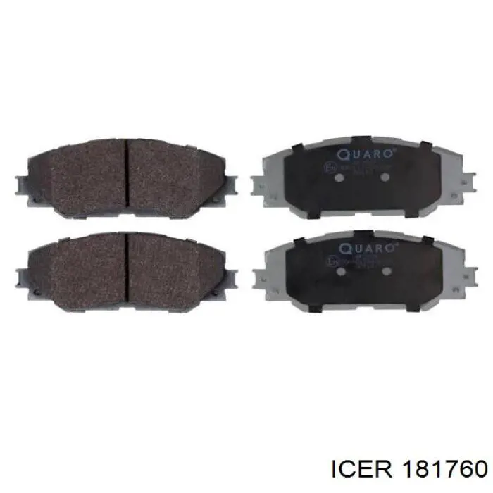 Compre 181760 Icer Sapatas do freio dianteiras de disco