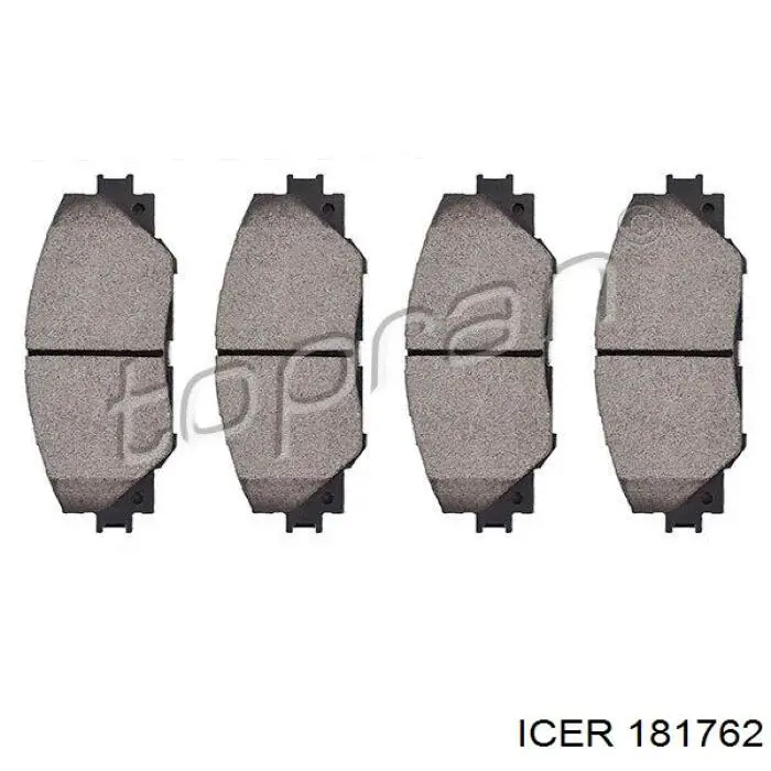Sapatas do freio dianteiras de disco 181762 Icer