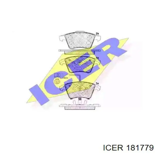 Compre 181779 Icer Sapatas do freio dianteiras de disco