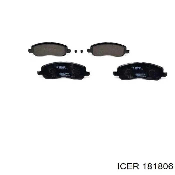 Compre 181806 Icer Sapatas do freio dianteiras de disco