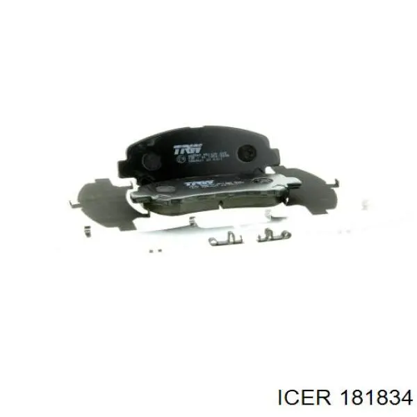 Compre 181834 Icer Sapatas do freio dianteiras de disco