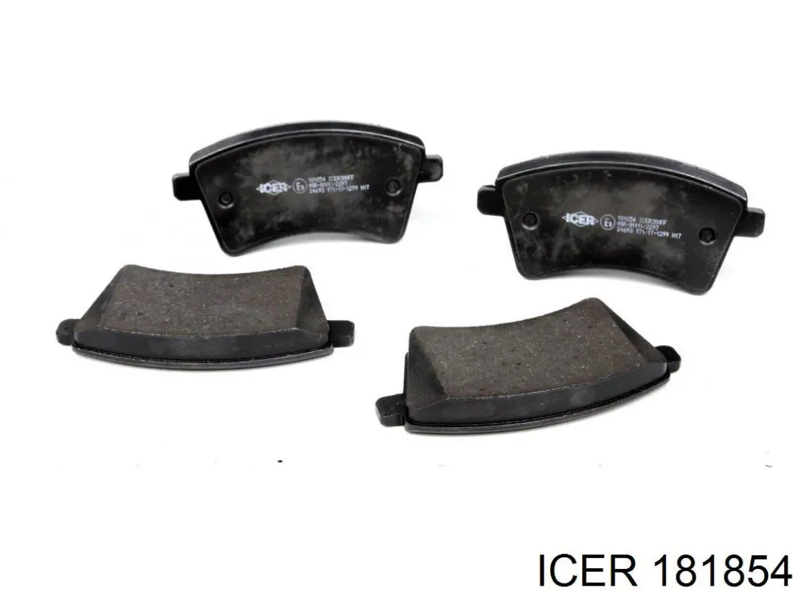 Sapatas do freio dianteiras de disco Icer 181854 preço, a partir de 29,53 USD