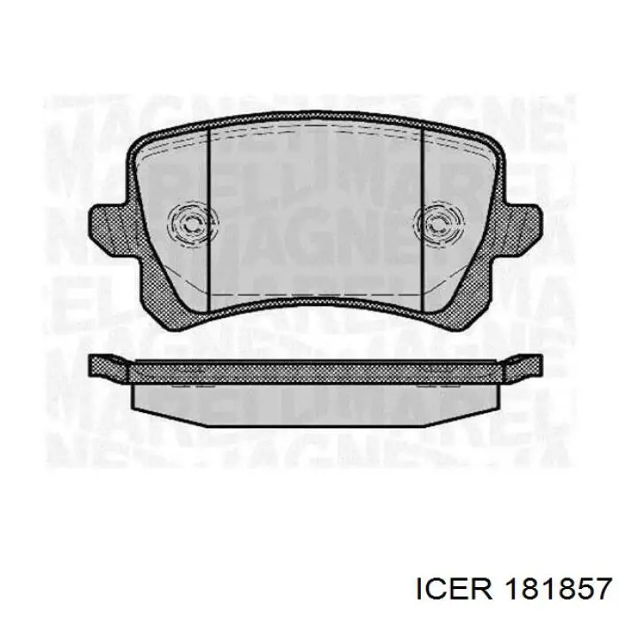 Sapatas do freio traseiras de disco Icer 181857 preço, a partir de 36,08 USD