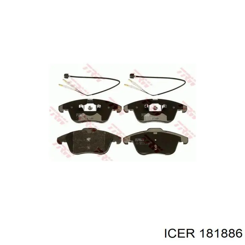 Compre 181886 Icer Sapatas do freio dianteiras de disco