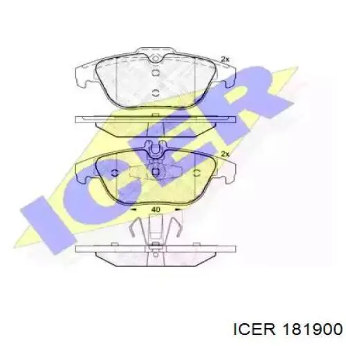 Sapatas do freio traseiras de disco Icer 181900 preço, a partir de 47,07 USD