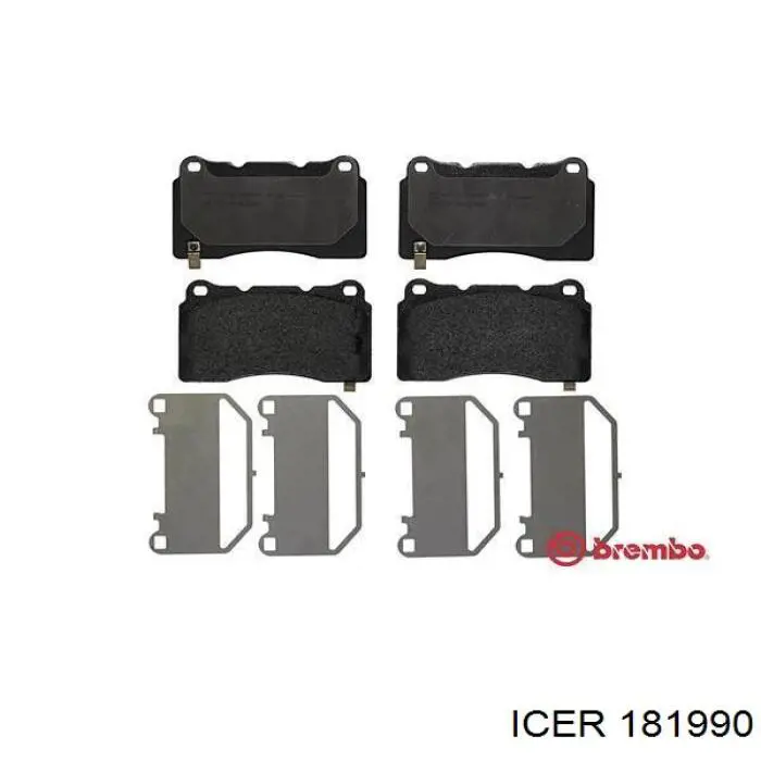 Compre 181990 Icer Sapatas do freio dianteiras de disco