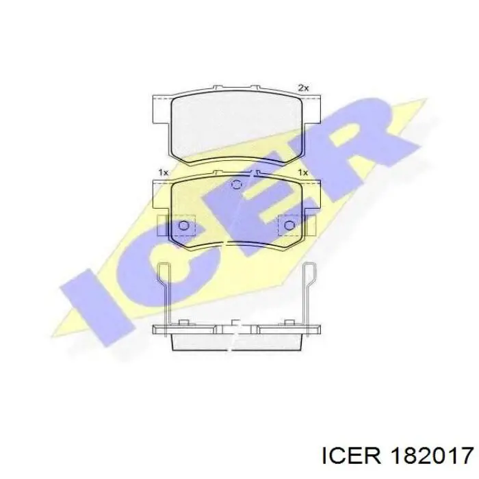 Sapatas do freio traseiras de disco Icer 182017 preço, a partir de 26,53 USD