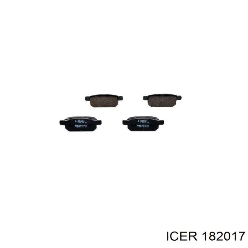 Compre 182017 Icer Sapatas do freio traseiras de disco