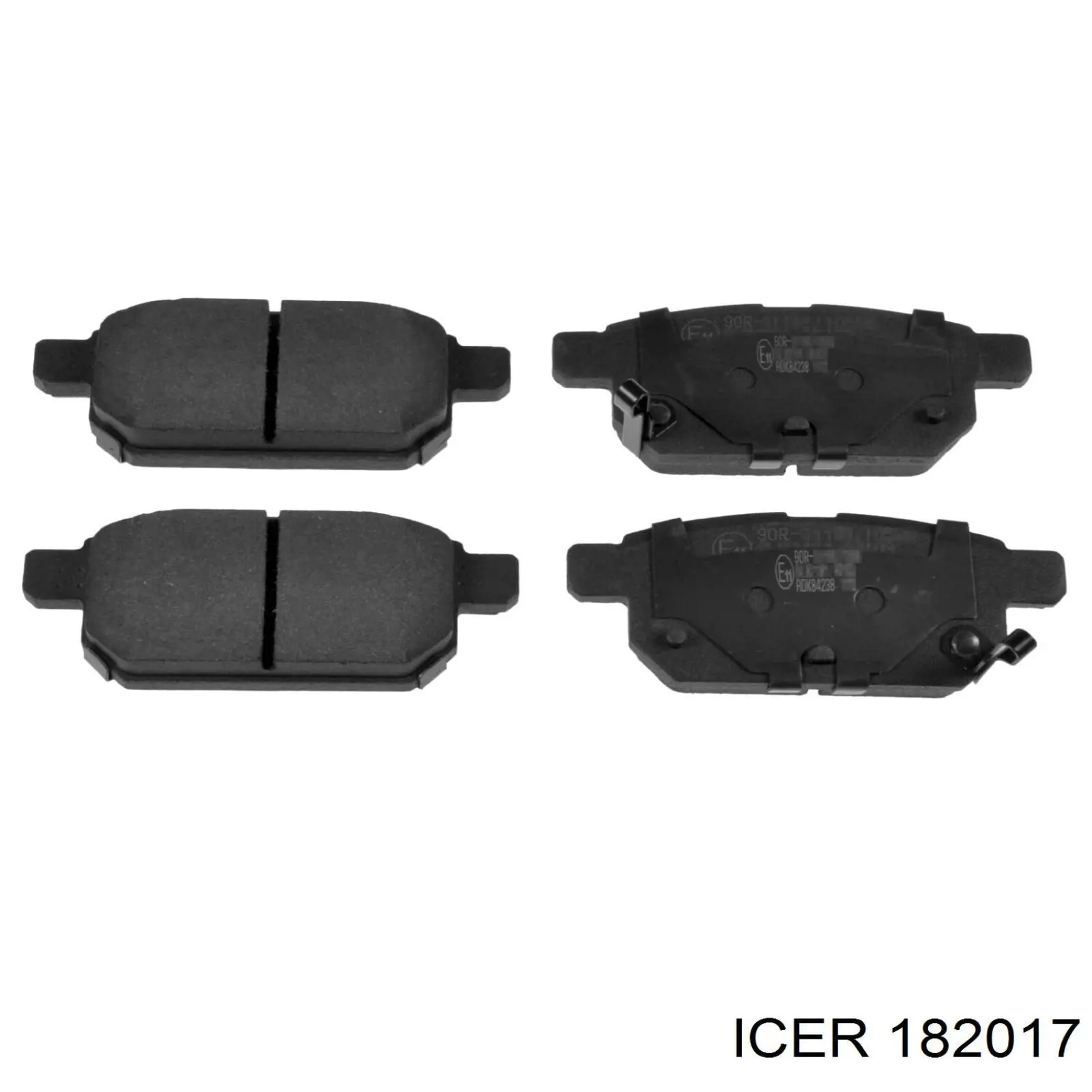 Compre 182017 Icer Sapatas do freio traseiras de disco