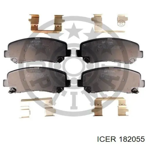 Compre 182055 Icer Sapatas do freio dianteiras de disco