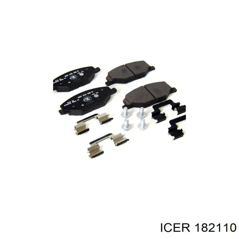 Compre 182110 Icer Sapatas do freio dianteiras de disco