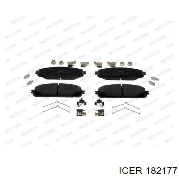 Sapatas do freio dianteiras de disco Icer 182177 preço, a partir de 50,94 USD