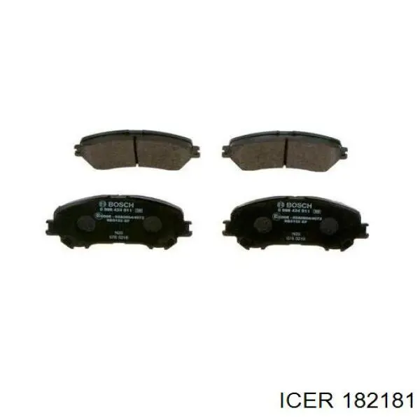Compre 182181 Icer Sapatas do freio dianteiras de disco
