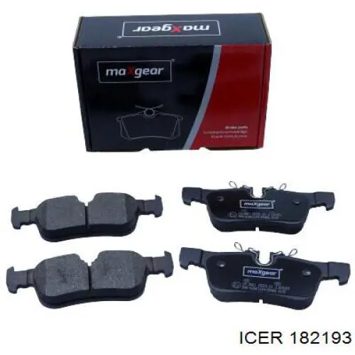 Compre 182193 Icer Sapatas do freio traseiras de disco