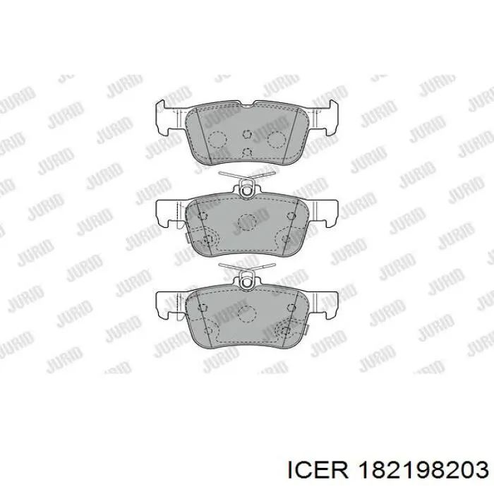 Compre 182198203 Icer Sapatas do freio traseiras de disco