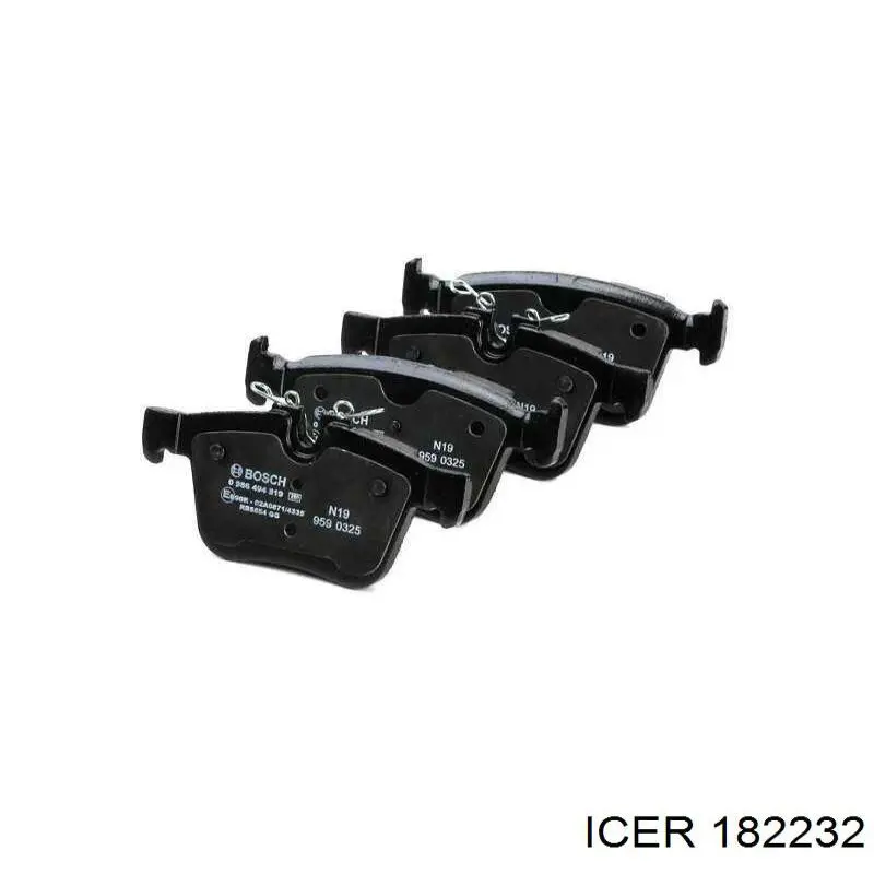 Compre 182232 Icer Sapatas do freio traseiras de disco