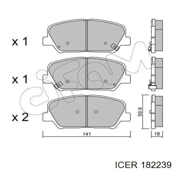 Compre B111486 Denckermann Sapatas do freio dianteiras de disco
