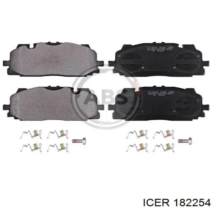 Sapatas do freio dianteiras de disco Icer 182254 preço, a partir de 63,02 USD