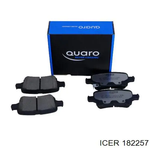 Sapatas do freio traseiras de disco 182257 Icer