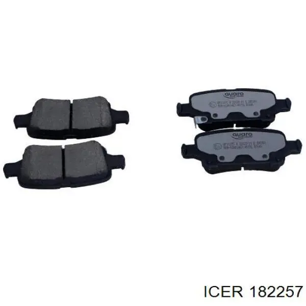 Sapatas do freio traseiras de disco Icer 182257 preço, a partir de 28,93 USD