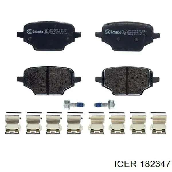 Sapatas do freio traseiras de disco Icer 182347 preço, a partir de 24,06 USD