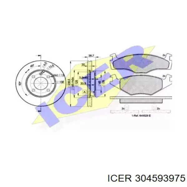 DP85008 Brembo Disco do freio dianteiro