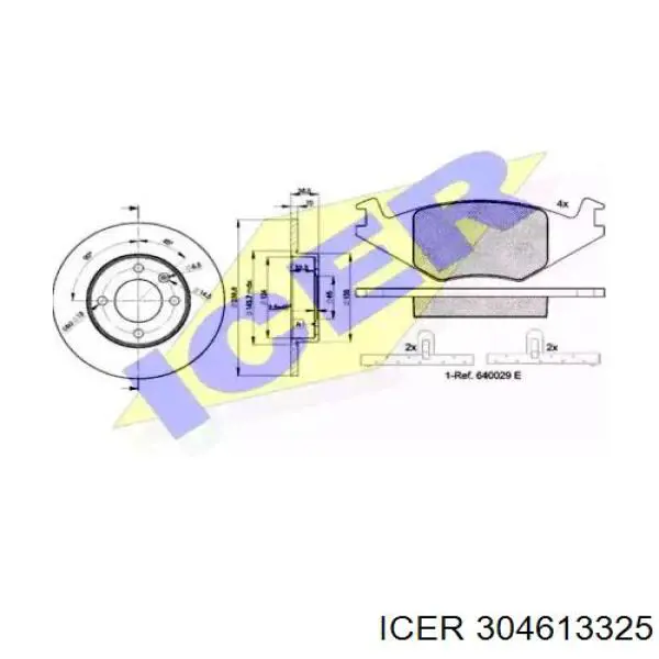 DP85001 Brembo Disco do freio dianteiro