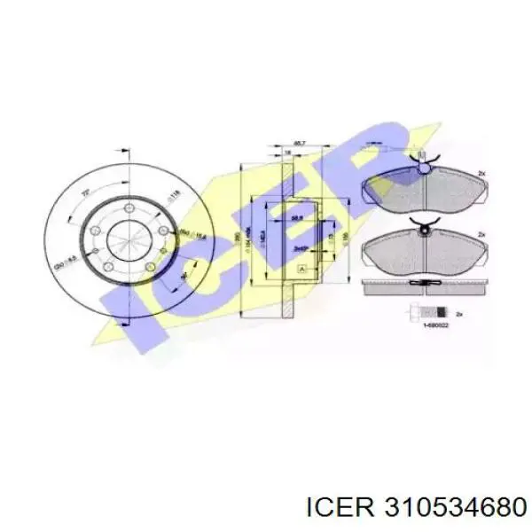 DP23014 Brembo Disco do freio dianteiro