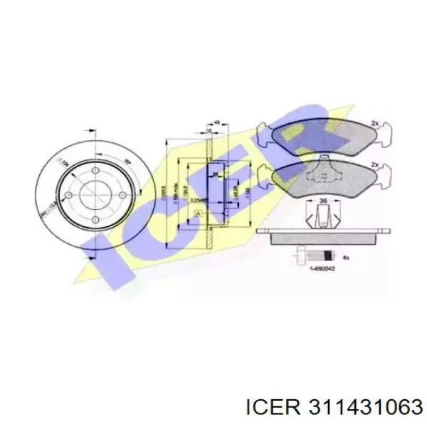 DP24002 Brembo Disco do freio dianteiro