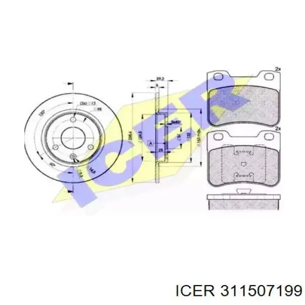 DP61008 Brembo Disco do freio dianteiro