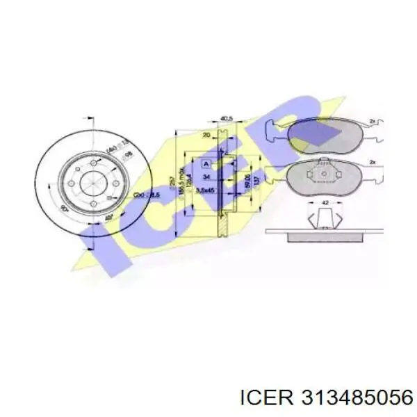 DP23019 Brembo Disco do freio dianteiro