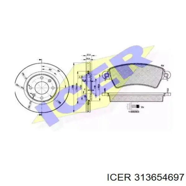 DP61023 Brembo Disco do freio dianteiro