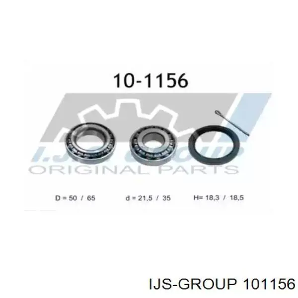 101156 IJS Group Rolamento de cubo dianteiro