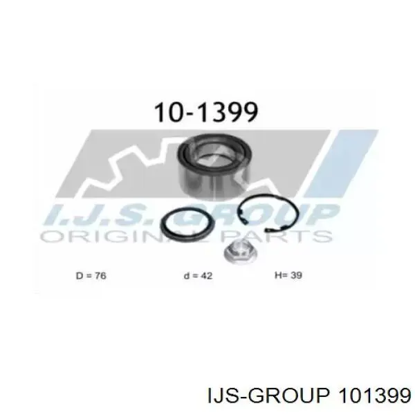 Rolamento de cubo traseiro IJS Group 101399 preço, a partir de 29,22 USD