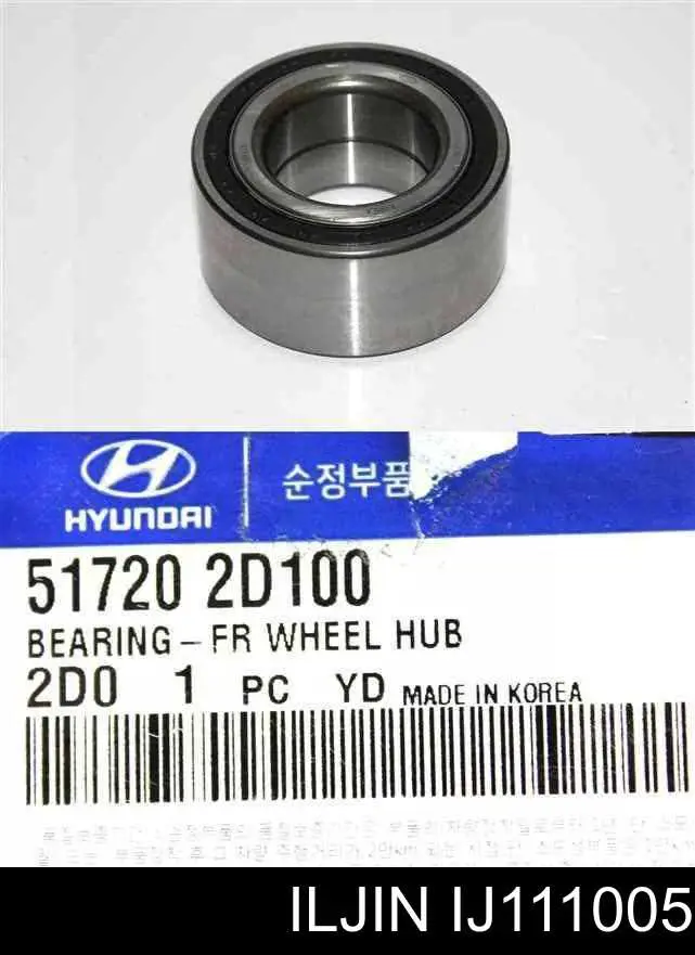 Rolamento de cubo dianteiro Iljin IJ111005 preço, a partir de 26,89 USD