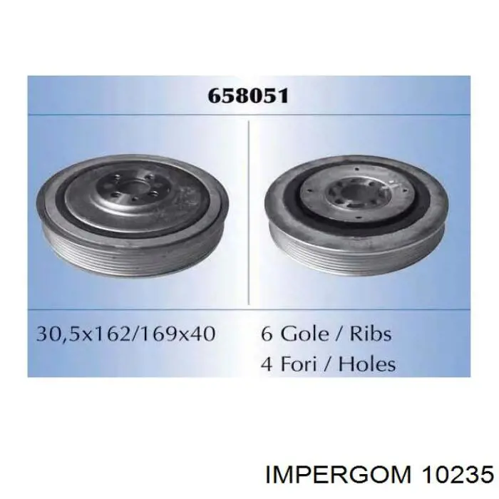 Polia de cambota Impergom 10235 preço, a partir de 68,19 USD