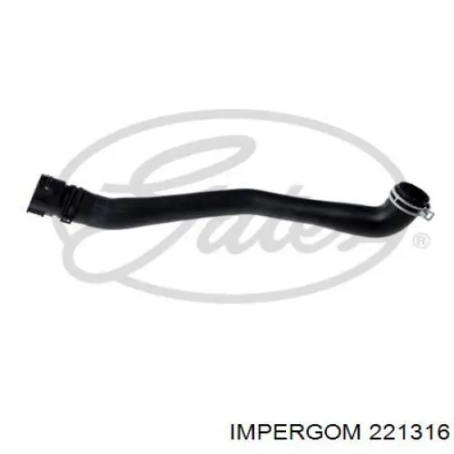 Mangueira (cano derivado) do radiador de esfriamento superior Impergom 221316 preço, a partir de 16,68 USD