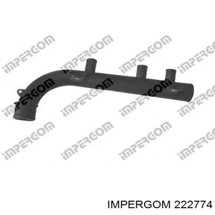 Compre 222774 Impergom Mangueira (cano derivado) do radiador de esfriamento superior