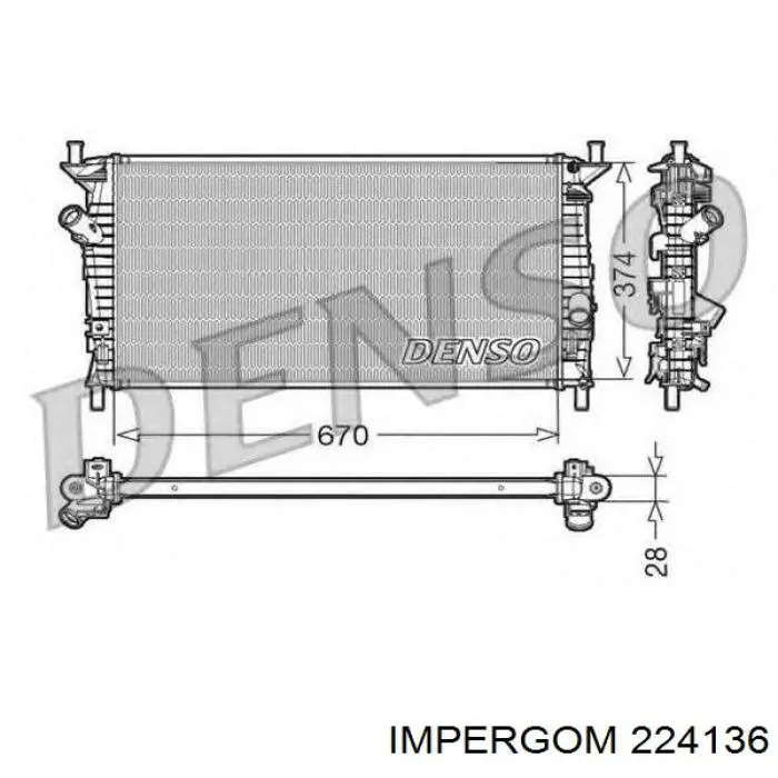 Compre 1366834 Ford Mangueira do radiador de aquecedor (de forno), linha de combustível de retorno